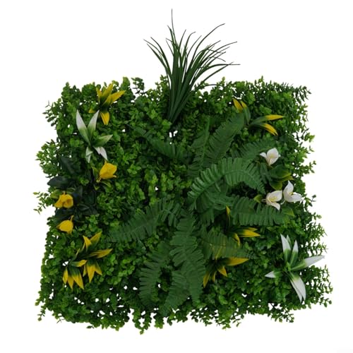 Lebensechtes Blumen-Wandpaneel-Set, perfekte Größe von 50 cm x 50 cm, um die Ästhetik und Privatsphäre jedes Raumes zu verbessern (D) von SPORTARC