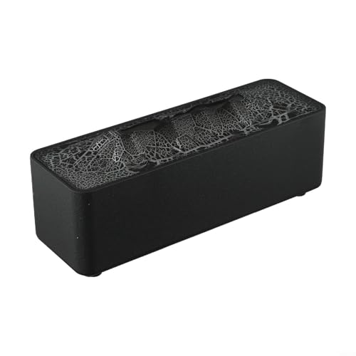 Luftbefeuchter und Aroma-Diffusor mit simulierter Flamme, perfekt für Entspannung, mit ultra-leisem Betrieb und Sicherheitsfunktionen für Seelenfrieden (Schwarz-C) von SPORTARC