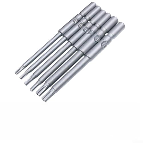 Magnetischer 6 mm runder Schaft-Schraubendreher-Bit für 802 Elektro-Schraubendreher, passend für Torx-Größen bis hin zu effizienter Kreuzschrauben-Handhabung (100 mm hohles Set) von SPORTARC