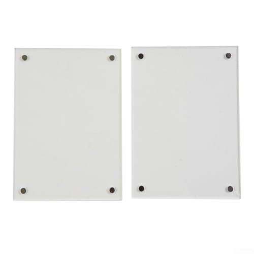 Magnetischer Acryl-Bilderrahmen für den Schreibtisch, klarer und einfach zu bedienender Präsentationsständer (9 x 12,8 cm) von SPORTARC