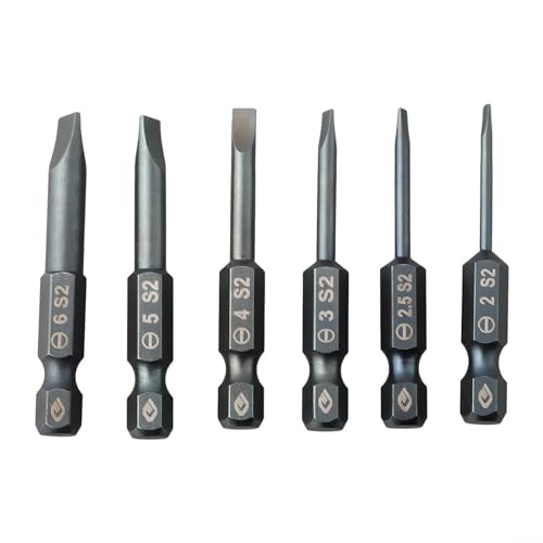 Magnetischer Schlitz-Schraubendreher-Bit, 50 mm, legierter Stahl, für Reparaturen zu Hause und Heimwerkerarbeiten (SL6.0) von SPORTARC