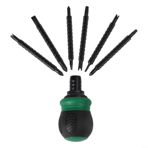 Mehrzweck-Ratschen-Schraubendreher für Heimwerker- und Reparatureinsatz mit Schnellverriegelung und robusten magnetischen Eigenschaften (6 in 1) von SPORTARC