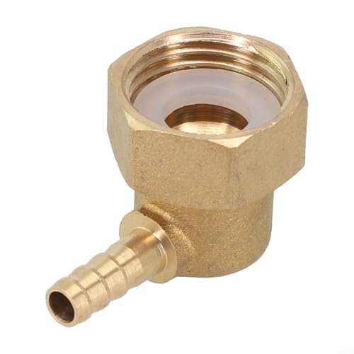 Messing Union Ellenbogen, Barb Winkelverbinder 90 Grad Gewinde Fitting für Wasser Gas Rohr Stahldraht Schlauch 4-10 mm (6 mm) von SPORTARC