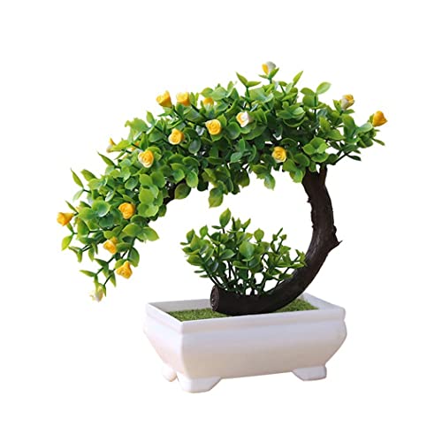 Mini-Bonsai-Baum, Kunstpflanze, verblasst nicht, kein Gießen, für Büro von SPORTARC