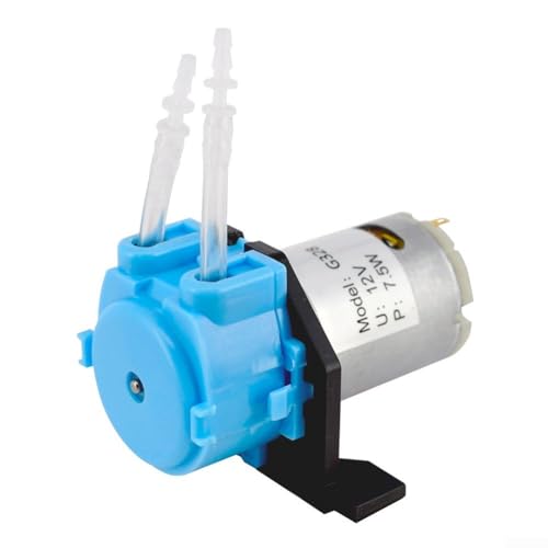 Mini-Schlauchpumpe, DC 12 V Peristaltikpumpe, Aquarium-Dosierpumpe, peristaltische Flüssigkeitspumpe für Aquarium-Labor (blau) von SPORTARC