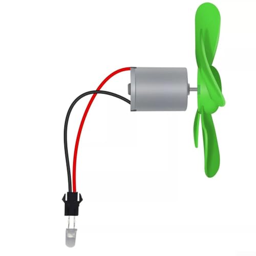 Mini Windturbine Motor, Wind Strom Generator, DIY Kleine Windturbine Generator, Alternative Energie Generator LED DIY Kit (ohne Blub) von SPORTARC