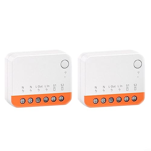 MiniR4 WiFi Smart Switch 2-Wege-Lichtschalter mit Timing-Funktion, Mini R4 Brecher, 2 Stück von SPORTARC