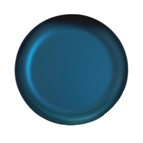 Modernes rundes Tablett für Schmuck und Kosmetik aus Edelstahl (schwarz) von SPORTARC