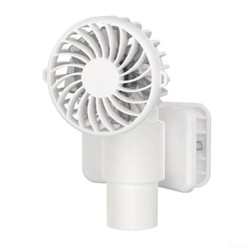 Multifunktionaler Handventilator-Clip, Ständer oder Halten für erfrischende Brise jederzeit (weiß) von SPORTARC