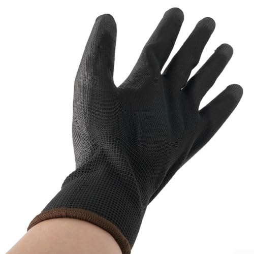 Nylon-Handschutz mit Anti-Rutsch-Funktionen in einem Set von 12 Arbeitshandschuhen (L) von SPORTARC