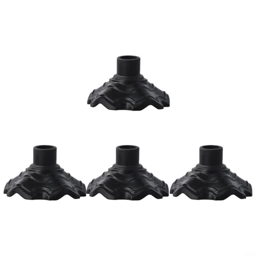 Outdoor Klappstuhl-Fußmatten 4 Stück rutschfeste Beinabdeckungen Kunststoff für Stabilität (16 mm) von SPORTARC