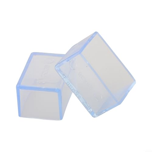 Rechteckige Möbelbeinabdeckungen aus PVC, Rauschunterdrückung und Kratzschutz am Boden (25 x 38 mm), 12 Stück von SPORTARC