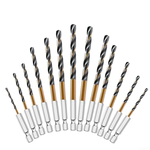 Robuste HSS-beschichtete Bohrer für Holz und Kunststoff, 1/4-Zoll-Sechskantschaft für schnellen Bitwechsel (5,5 mm) von SPORTARC