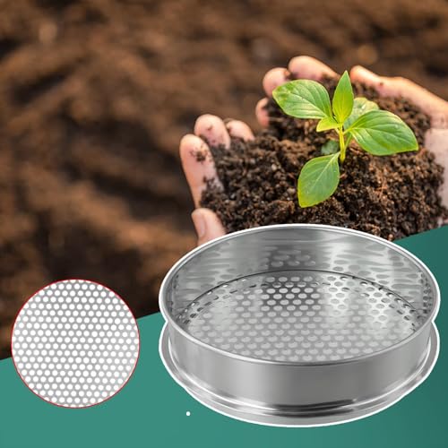 Robustes Gartensieb 6712 mm zur schnellen Trennung von Erde und groben Materialien (Rundloch 7 mm) von SPORTARC