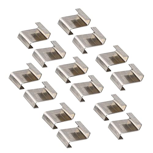 SPORTARC 25 Stück Gewächshaus-Clips für Glas, Edelstahl, Gewächshaus-Fenster-Clips, Glasscheiben, Befestigungen, Clips, Gewächshaus-Verglasung, Z-Clips für Gewächshaus, Glas-Clips von SPORTARC