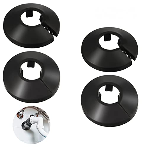 SPORTARC 4 Stück 15 mm Chrom-Farbe Silber galvanisierte Heizkörper-Rohrverschraubungen Schwarz Rohrverschraubungen Dekorative Heizungsrohrabdeckung für Wandrohr Rohr Dekoration SPORTARC 4 Stück 15 mm Chrom-Farbe Silber galvanisierte Heizkörper-Rohrverschraubungen Schwarz Rohrverschraubungen Dekorative Heizungsrohrabdeckung für Wandrohr Rohr Dekoration von SPORTARC
