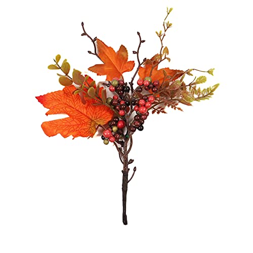 SPORTARC Autumn Leaves Decorations, Artificial Maple Leaves Branch Fake Fall Leaves Stems Plants Outdoor Home Office Wedding Decor von SPORTARC