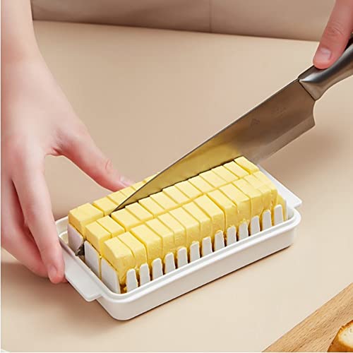 SPORTARC Butterschneider Slicer Cuts 40 Portionen Dish Box Holder Kitchen Container Storage Lid Airtight Plastic von SPORTARC