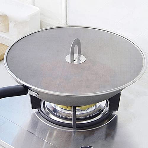 SPORTARC Edelstahl Spritzer Sieb Mesh Pan Topf Deckel Abdeckung Ölresistent Spritzschutz Braten Kochutensilien Praktisches Küchenzubehör von SPORTARC