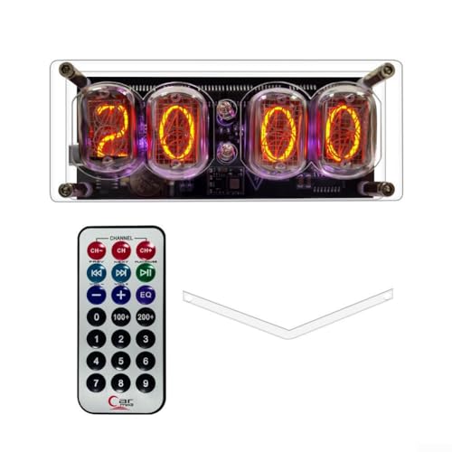 IN-12 Nixie Röhrenuhr 4-stellige LED Retro Schlafzimmer Dekor Digitaluhr von SPORTARC