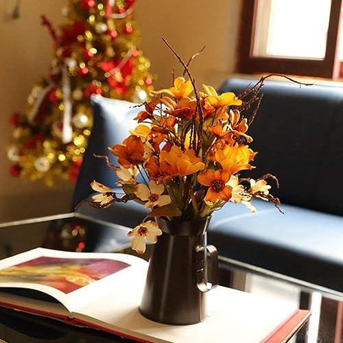 SPORTARC Künstliche Herbst-Eisen-Fassblumen, simulierter Herbststrauß, künstliche Flora-Pflanze, für Zuhause, Büro, Hochzeit, Party-Dekor SPORTARC Künstliche Herbst-Eisen-Fassblumen, simulierter Herbststrauß, künstliche Flora-Pflanze, für Zuhause, Büro, Hochzeit, Party-Dekor von SPORTARC