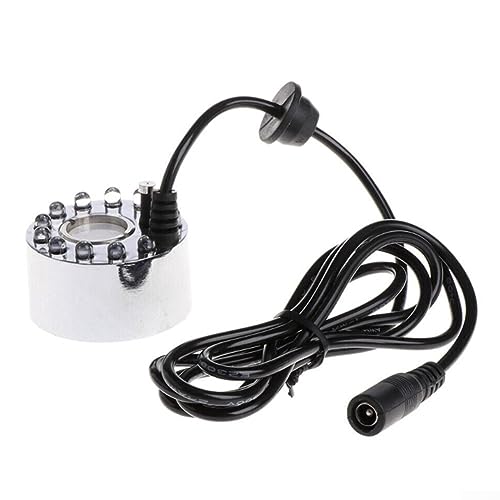 SPORTARC Nebel Maker, Luftbefeuchter Zerstäuber, Brunnen Pool Beleuchtung Nebelmaschine, 12 LEDs DIY Landschaft Nebel Herstellung Steingarten Sprayer von SPORTARC