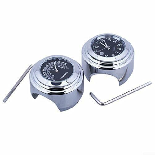 SPORTARC Passend für Motorrad-Lenker-Uhr-Thermometer, einfach auf 7/8-Lenker zu montieren von SPORTARC