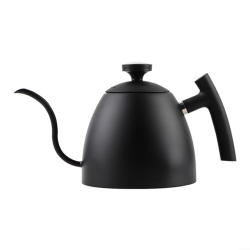 SPORTARC Pour Over Kettle Easy to Control Water Flow Coffee Pourover Kettle, 1500ml Stainless Steel Tea Pot (Black w/Thermometer) von SPORTARC