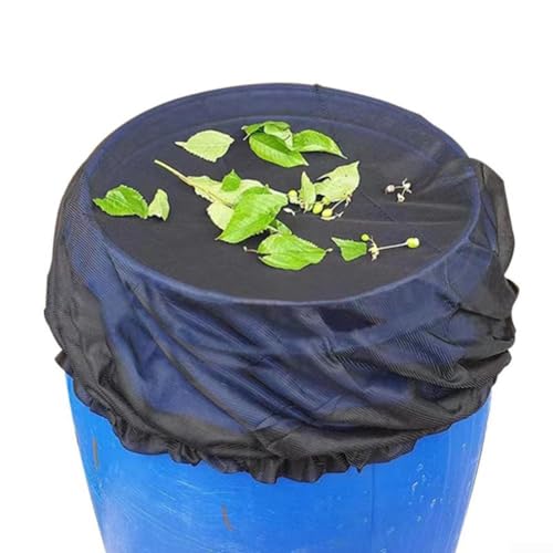 SPORTARC Regentonnennetz-Abdeckung, feinmaschige Abdeckung verhindert Blätter, Schmutz für Regeneimer, Fässer (60 cm) von SPORTARC