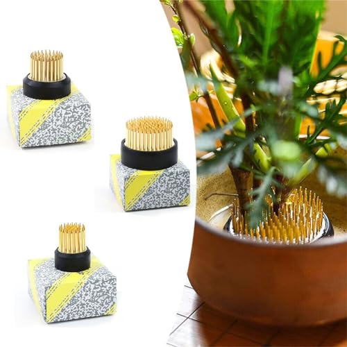 SPORTARC Runder Blumensockel mit Kenzan-Anstecknadel, Frosch, Messingmaterial, für Ikebana-Arrangements (46 mm), PSPX248N9J6T1T2HBQ8W8I8U von SPORTARC