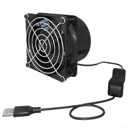 SPORTARC Schlanker und einfacher USB-Küchenventilator, ausgestattet mit benutzerfreundlichen Bedienelementen und Funktionen (A) von SPORTARC
