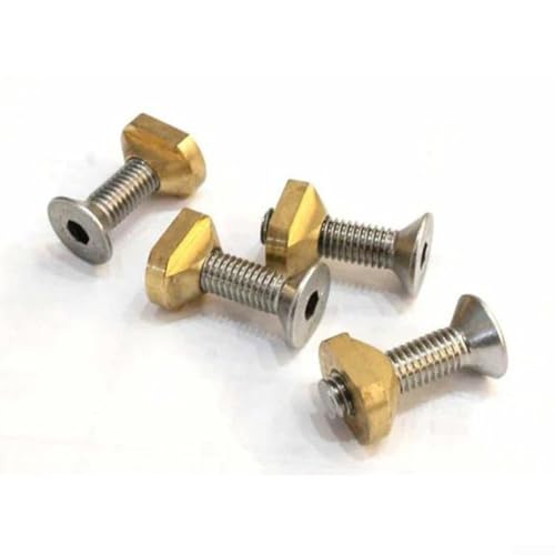 SPORTARC Surfboard Messing Edelstahl T Nut Unterlegscheibe, T-förmige Mutter Dichtung für Hydrofender zur Installation und Befestigung von Ruder (Innensechseck A M6) von SPORTARC