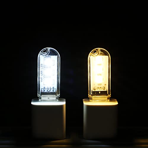 USB Stimmungslicht, Plug in Licht für Autos, USB LED Light Stick Computer Nachtlicht Lesen Camping Lampe 3LED Gelb Licht von SPORTARC