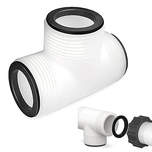 Schlauchadapter Ersatz für Intex & Coleman Pool Split Schlauch T-Joint Union mit 3 L Ringen, Anschluss an 3,8 cm Schläuche für oberirdische Pool-Verlängerung von SPORTARC