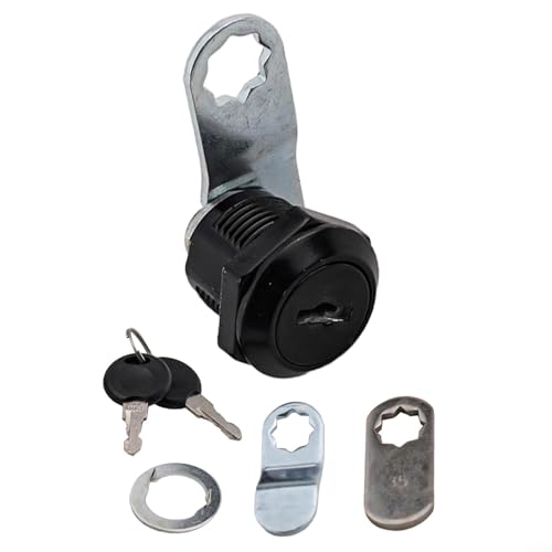 Schließmechanismus für Schränke und Schubladen Komplettset mit Stahlnockenschloss, Schlüssel und Schließplatten Schließmechanismus für Schränke und Schubladen Komplettset mit Stahlnockenschloss, Schlüssel und Schließplatten von SPORTARC