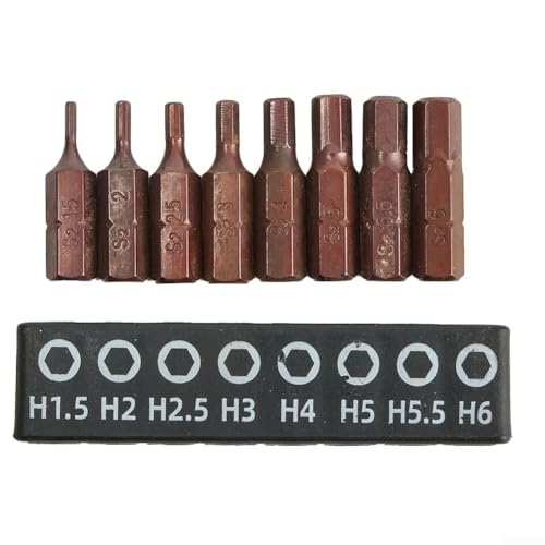 Schraubendreher-Bits in PH-Größen Komplett-Set 8-teilig mit starkem Magnet und Standard-Sechskant-Design (SetB) von SPORTARC