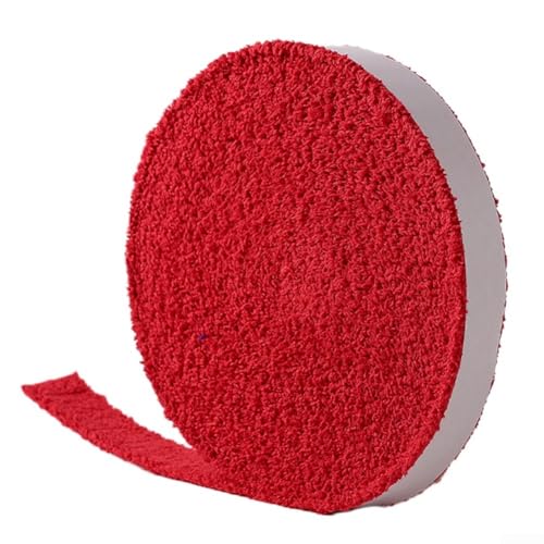 Selbstschlägergriffband, 10 m Handtuch-Material für verbesserte Schweißabsorption, Rot Selbstschlägergriffband, 10 m Handtuch-Material für verbesserte Schweißabsorption, Rot von SPORTARC