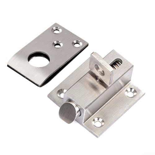 Selbstschließender automatischer Riegelriegel, Edelstahl-Federriegelschloss, Federriegelschloss, Diebstahlsicherung, automatischer Riegel-Türriegel von SPORTARC