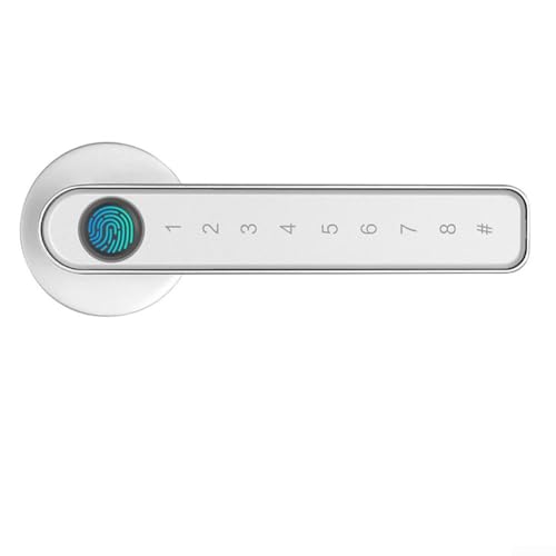 Sichern Sie bequem Ihren Raum, intelligentes schlüsselloses Entry Smart Fingerabdruck-Türschloss-System (Silber) von SPORTARC