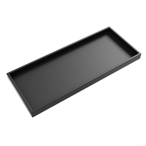 Silikon-Badezimmer-Tablett für Waschbecken und Arbeitsplatte, elegantes Design, um Ihre wichtigen Dinge griffbereit zu halten (schwarz, 30 x 12,5 cm) von SPORTARC