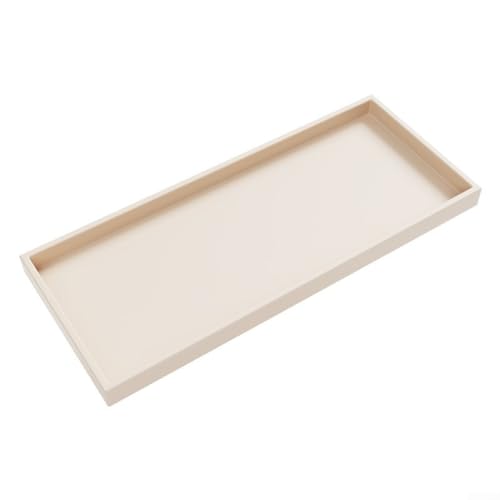 Silikon-Badezimmer-Tablett für Waschbecken und Arbeitsplatte, elegantes Design, um Ihre wichtigen Dinge griffbereit zu halten (weiß, 30 x 12,5 cm) von SPORTARC