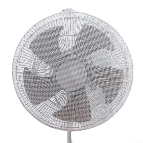 Simplistic Design Fan Dust Cover Provides Child Safety Against Electric Fan Hazards, Easy Installation (White) von SPORTARC