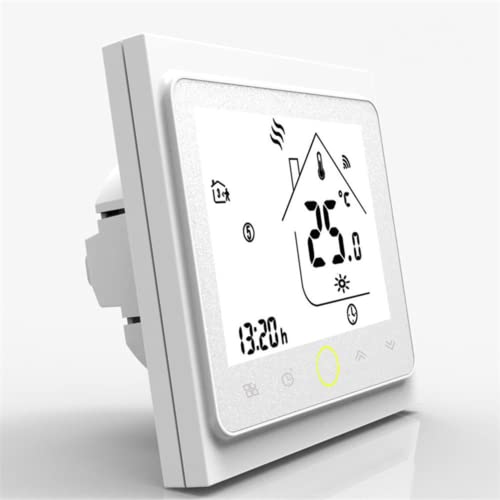 Smart Thermostat mit Display, intelligenter Wandthermostat, WLAN, Mobile App, einfache Heimwerkerarbeiten, Datenschutz,Digital Thermostat Raumthermostat Fußbodenheizung Wandheizung LED von SPORTARC