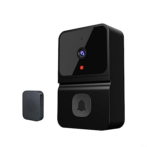 Smart Video Türklingel, Wireless WiFi Video Türklingel Kamera, Wireless Remote Visual Doorbell mit 2-Wege-Sprachsprechanlage, Schwarz von SPORTARC