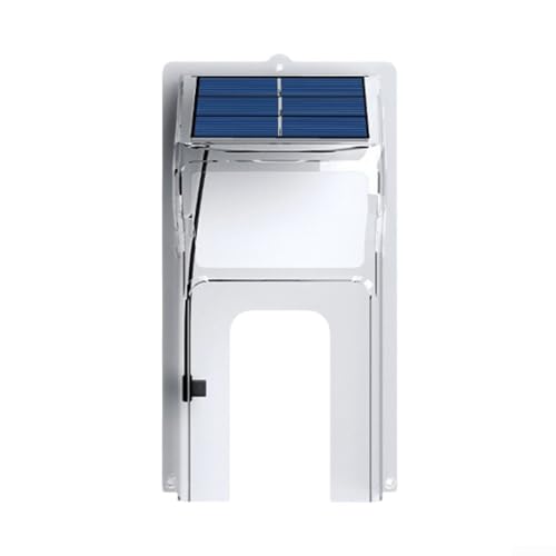 Solar-Türklingel-Regenschutz, mit integriertem sonnenbetriebenem Ladesystem, 215 x 115 mm, Regenschutz mit Solarpanel für verschiedene Türklingeln von SPORTARC