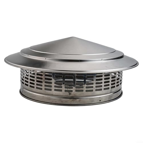 Stilvolle Metall-Zylinder-Kaminkappe 304 Edelstahl-Design für langanhaltenden Wetterschutz (300 mm) von SPORTARC
