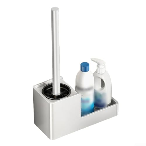 Stilvolles Wandregal mit WC-Bürste für ein ordentliches und sauberes Badezimmer (weiß) von SPORTARC