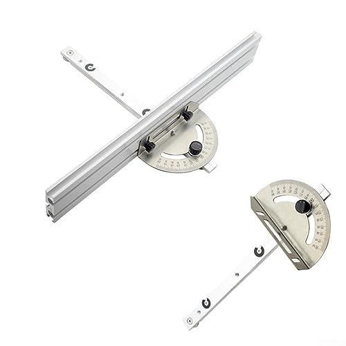 Tischsäge Winkel Push Ruler, Tischsäge Router Winkel Gehrungslehre Holzbearbeitung Einstellbares Winkellineal Gehrungslehre mit Track Stop Backer, A Tischsäge Winkel Push Ruler, Tischsäge Router Winkel Gehrungslehre Holzbearbeitung Einstellbares Winkellineal Gehrungslehre mit Track Stop Backer, A von SPORTARC