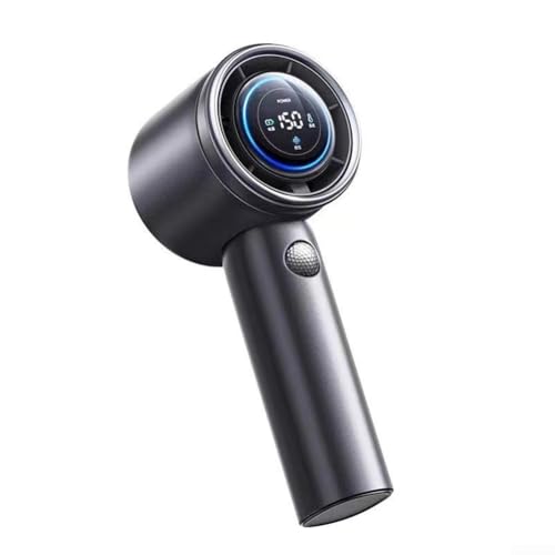 Tragbarer Hochgeschwindigkeits-Ventilator mit Digitalanzeige mit 150 einstellbaren Windeinstellungen für individuelle Nutzung (5000 mAh, schwarz) von SPORTARC
