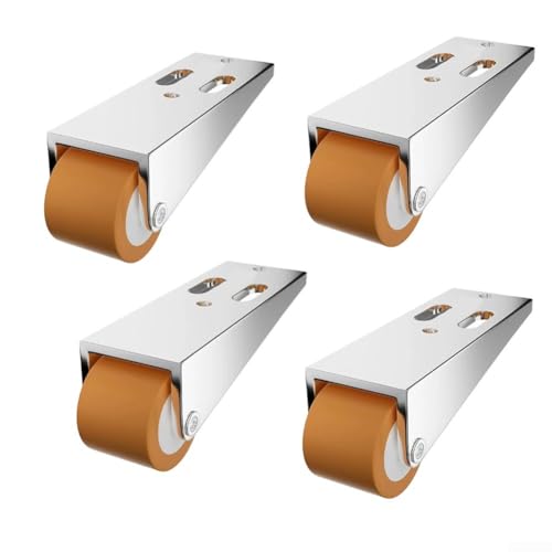 Tür-Bodenrolle, 2,3 cm feste Rollen mit Seitenrad und Gummirädern für Möbel, Couchtisch, Unterbett, Aufbewahrungsbox, 4 Stück von SPORTARC